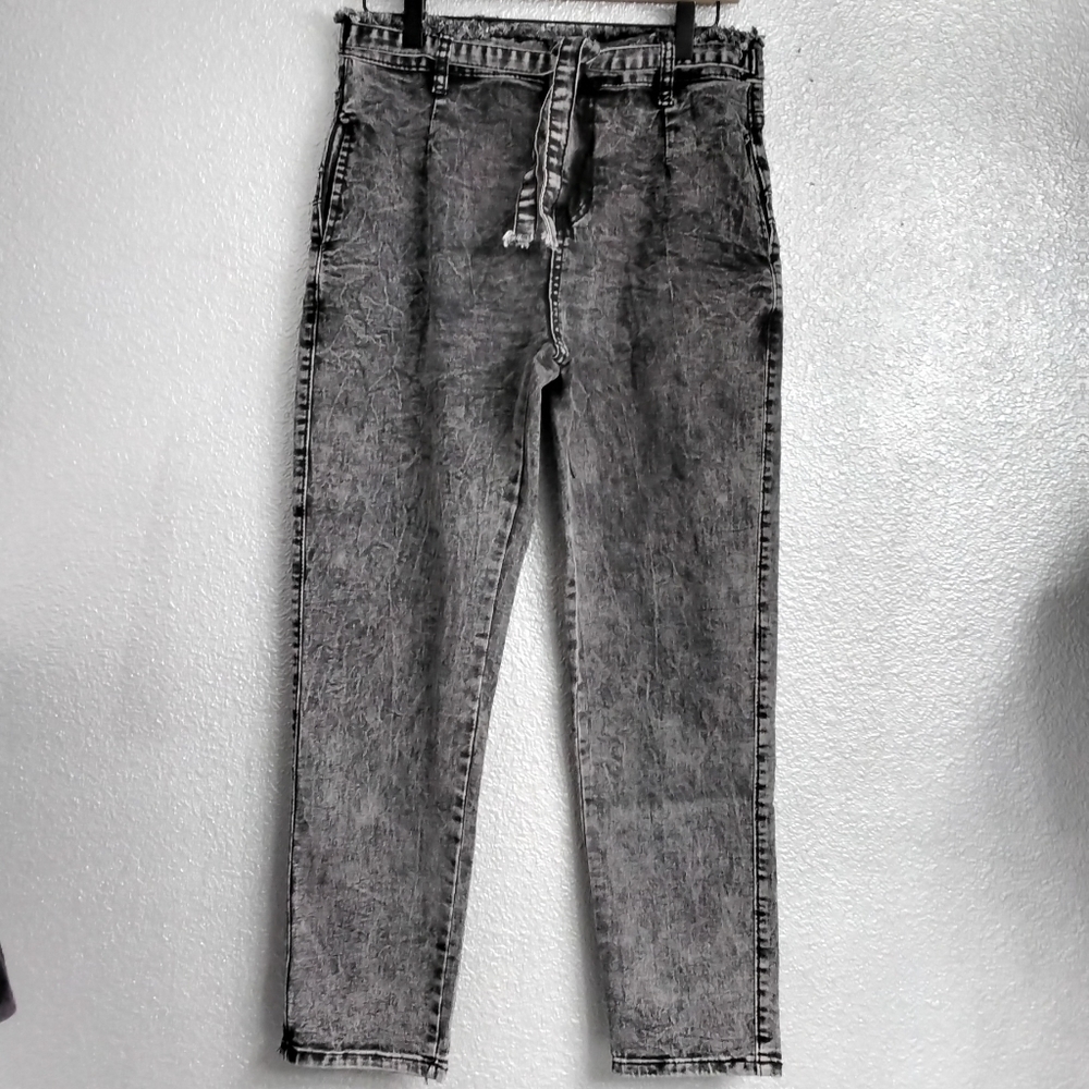 Cupro Bronamina Women's Black Acid Wash Jeans